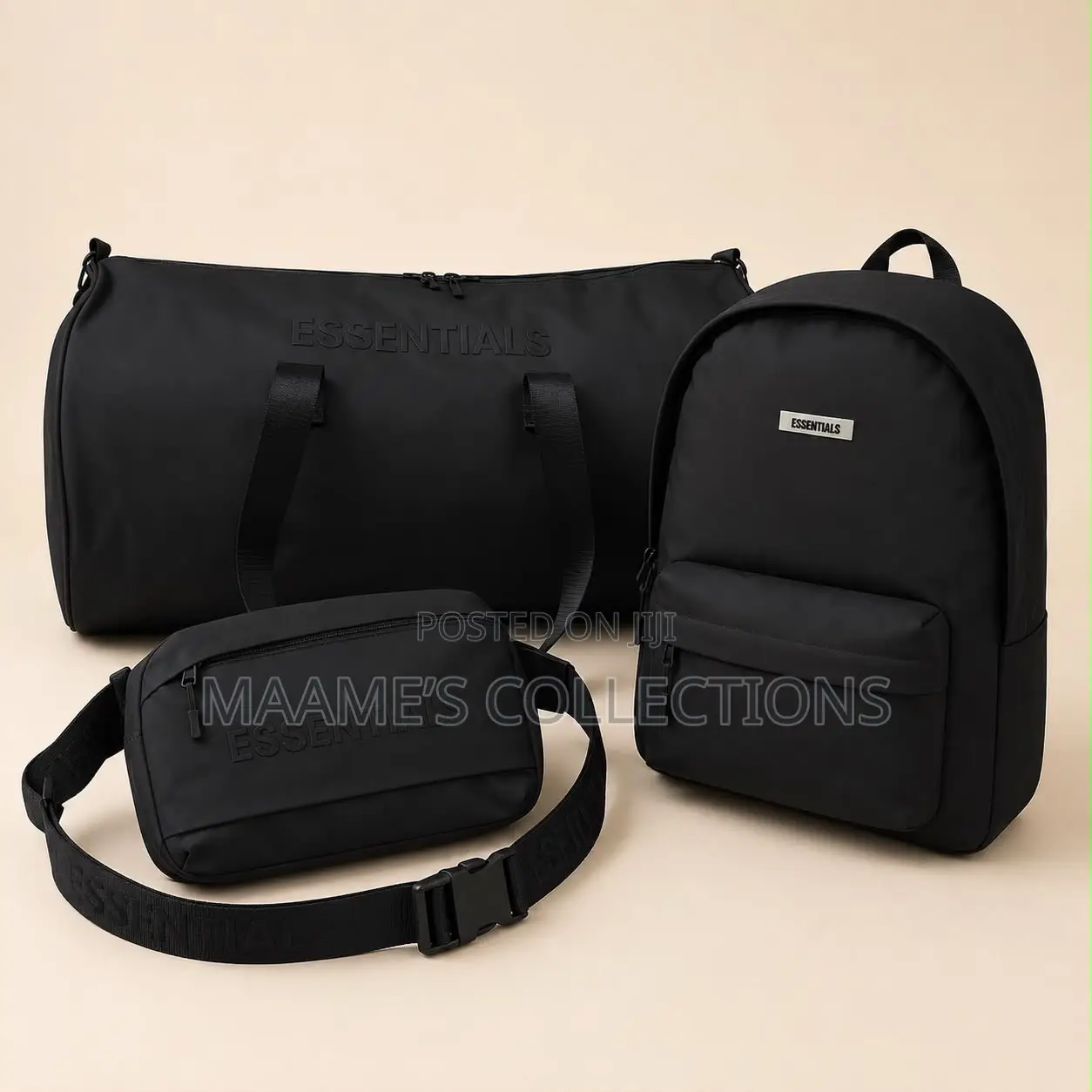 Essentials Fear God Travel Duffel Bag, Backpack and Crossbody Bag Set