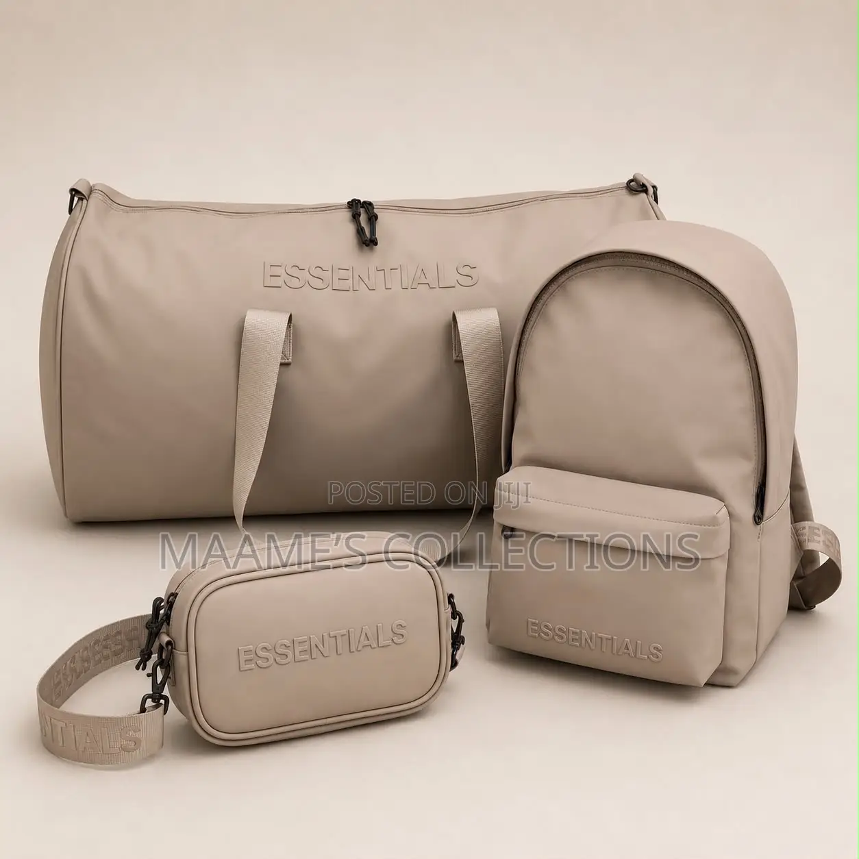 Essentials Fear God Travel Duffel Bag, Backpack and Crossbody Bag Set