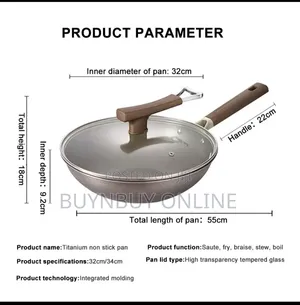 32cm/34cm Deep Wok Pan