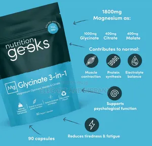 Magnesium Glycinate 3-in-1 Complex, 1800mg Magnesium Supplements