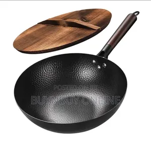 32cm Carbon Steel Wok Pan