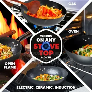 32cm Carbon Steel Wok Pan