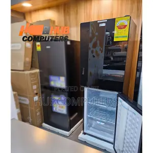 Nasco-Nasd2-24flb Fridge Bottom Freezer 198ltr Black Mirror