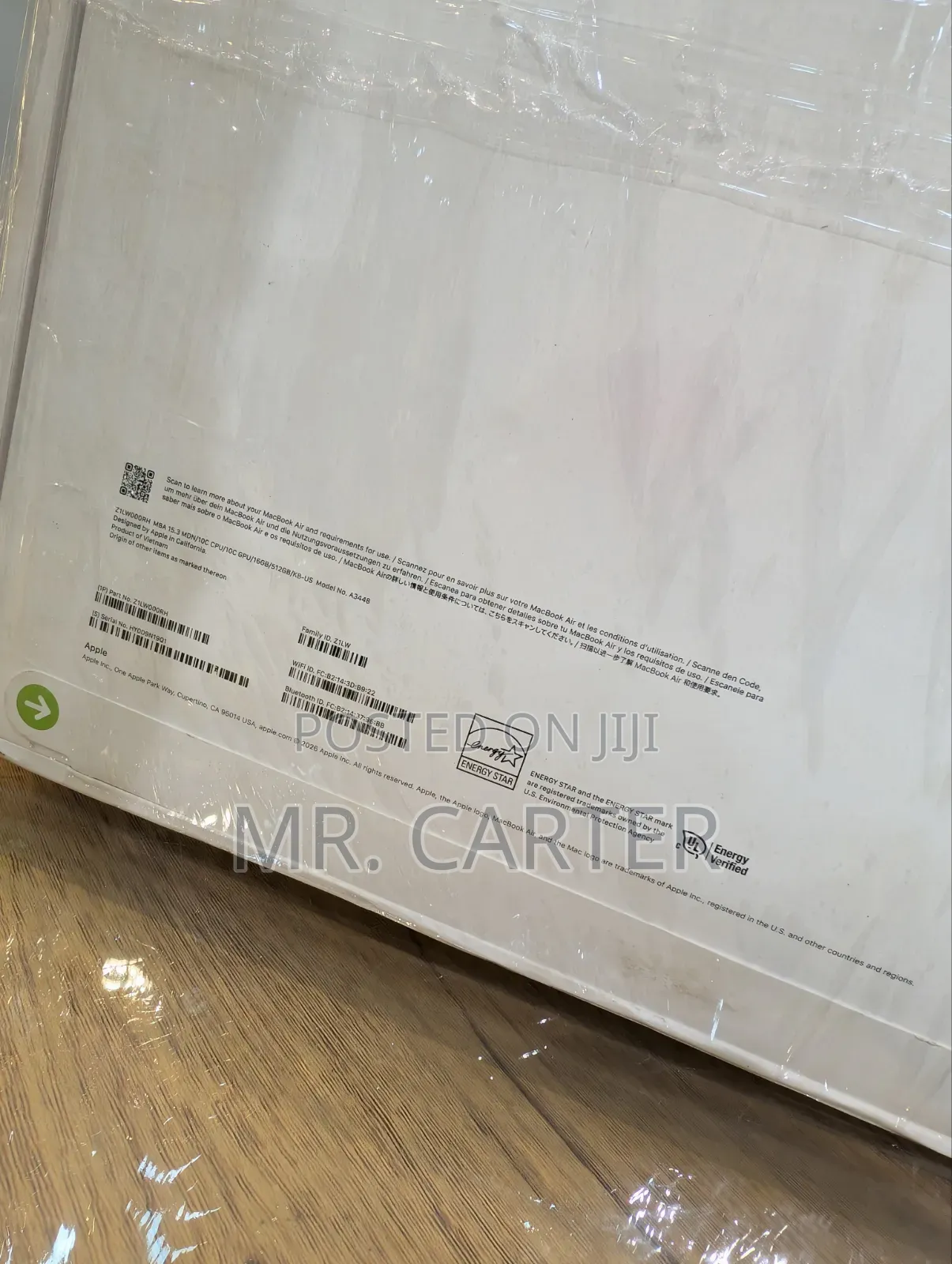 New Laptop Apple MacBook Air 2026 M5 16GB Apple M5 SSD 512GB