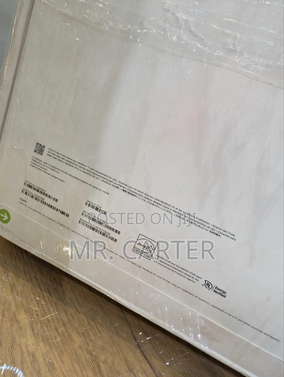 New Laptop Apple MacBook Air 2026 M5 16GB Apple M5 SSD 512GB