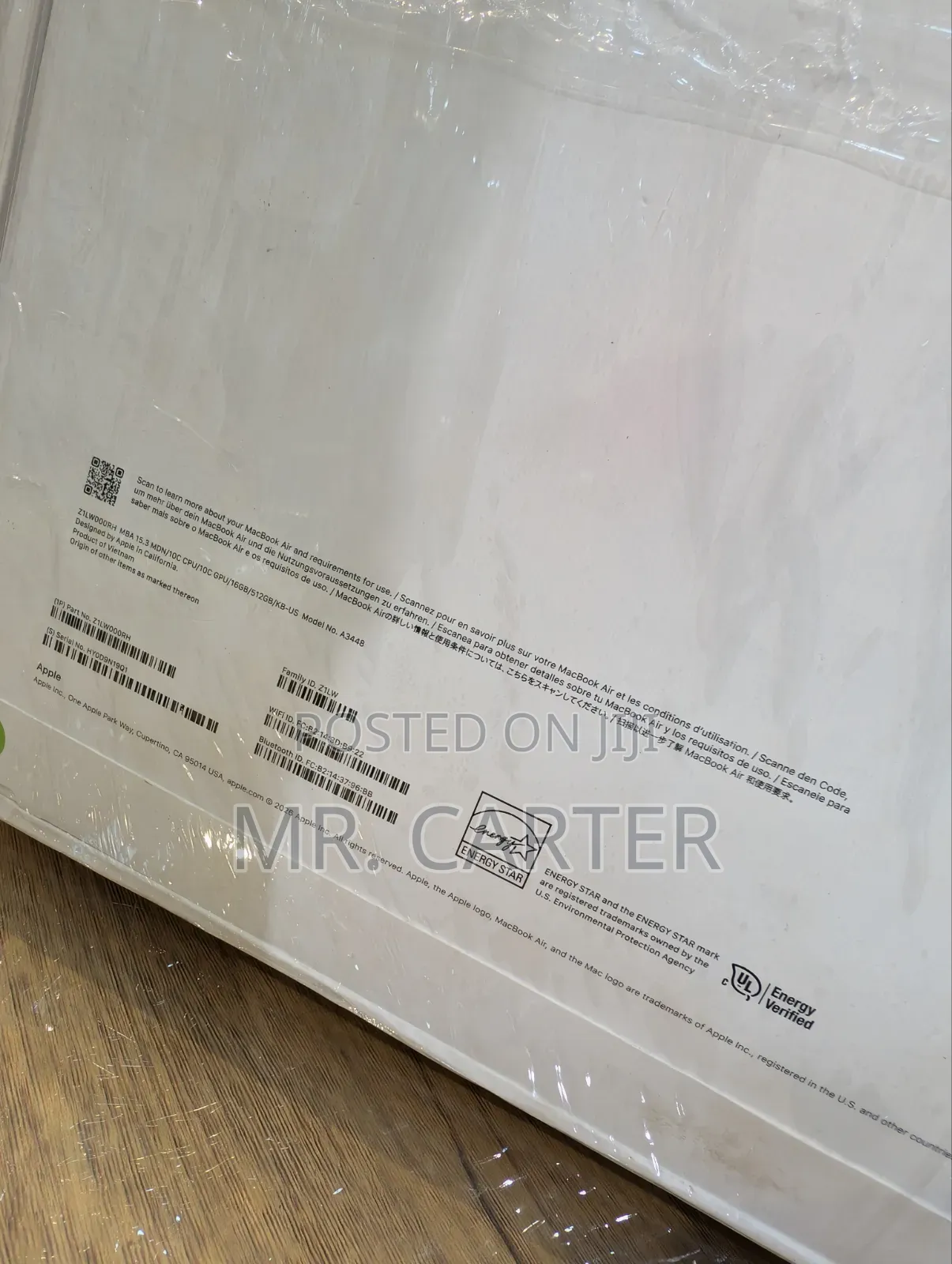 New Laptop Apple MacBook Air 2026 M5 16GB Apple M5 SSD 512GB