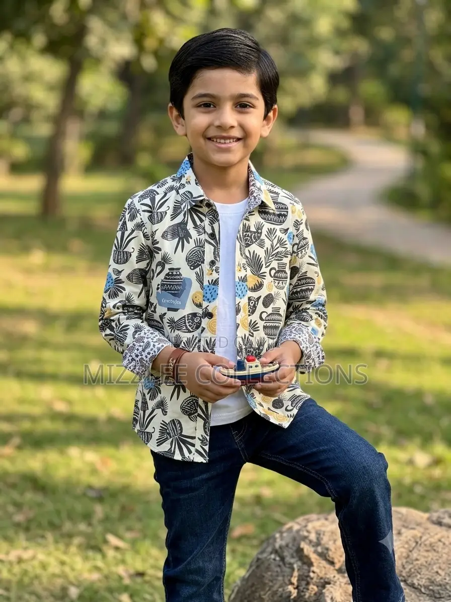 Kids Designed Long Sleeves Shirt for Boys