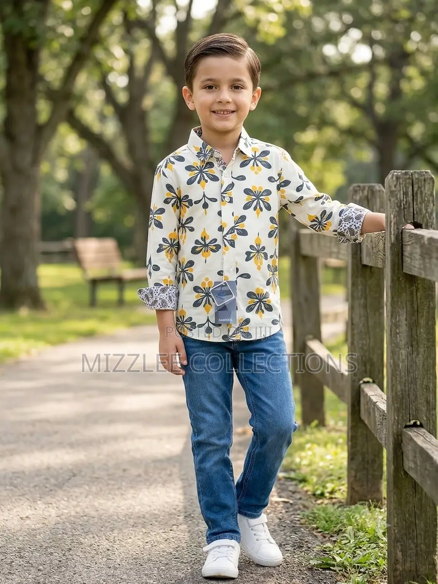 Kids Designed Long Sleeves Shirt for Boys