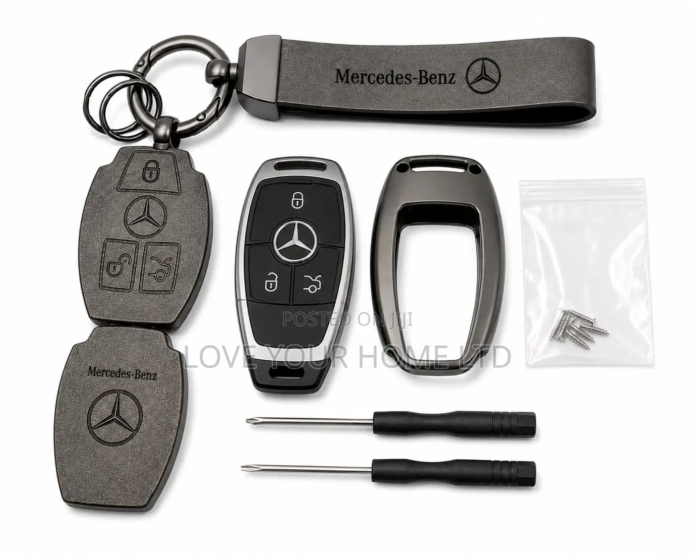 Mercedes-Benz 3-Button Smart Key Protective Case Cover