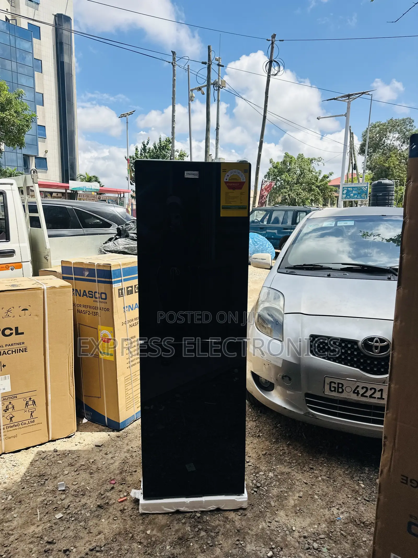 Energy Efficiency Double Door Fridge Nasco NASD2-24fl Nasco Black