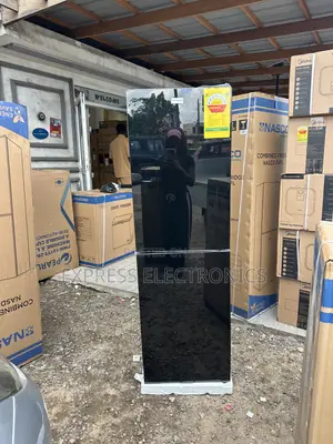 Very Affordable Black Double Door Nasco NASD2-24fl Fridge