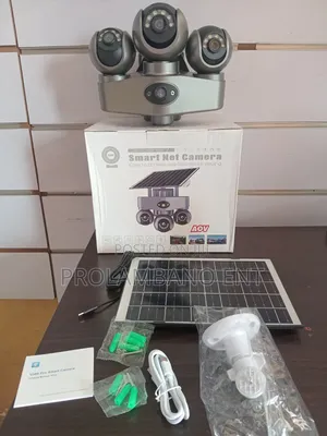 3 Lens 3Ptz 4G Sim Solar CCTV Camera