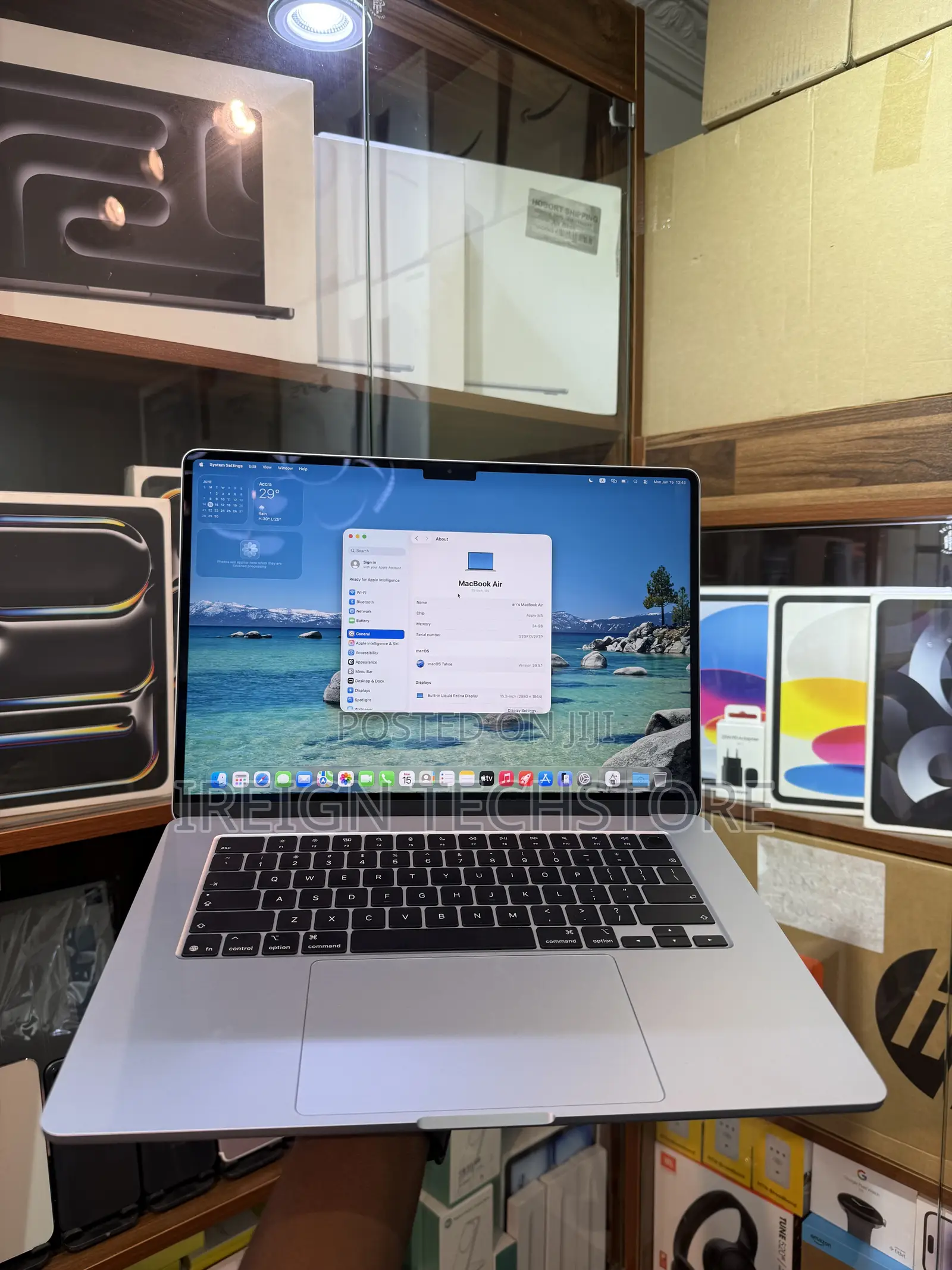 Laptop Apple MacBook Air 2026 M5 24GB Apple M5 SSD 1T