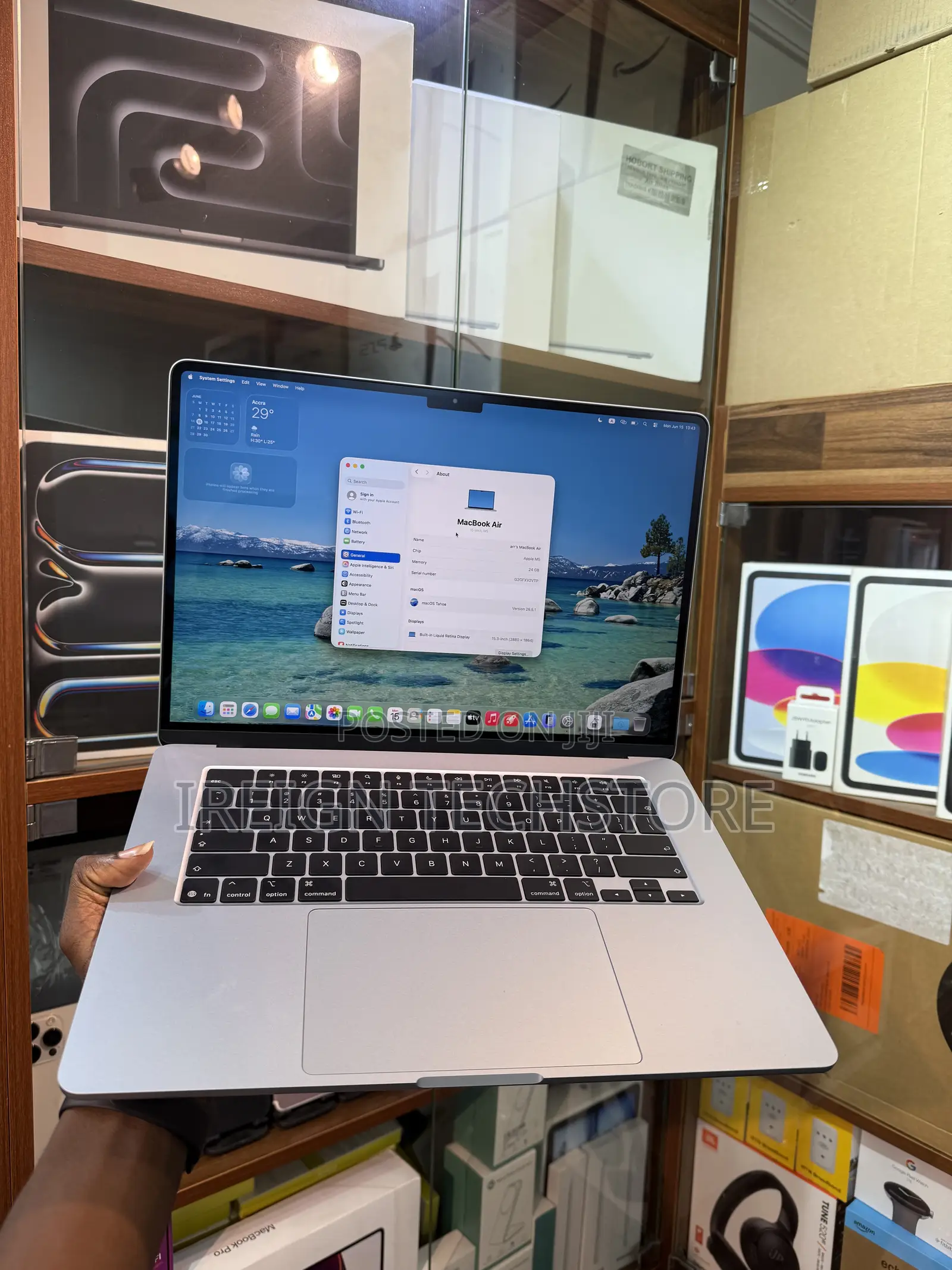 Laptop Apple MacBook Air 2026 M5 24GB Apple M5 SSD 1T