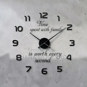 Mirror Wall Decor Clock 3d Big Diy Wallclock(1420)