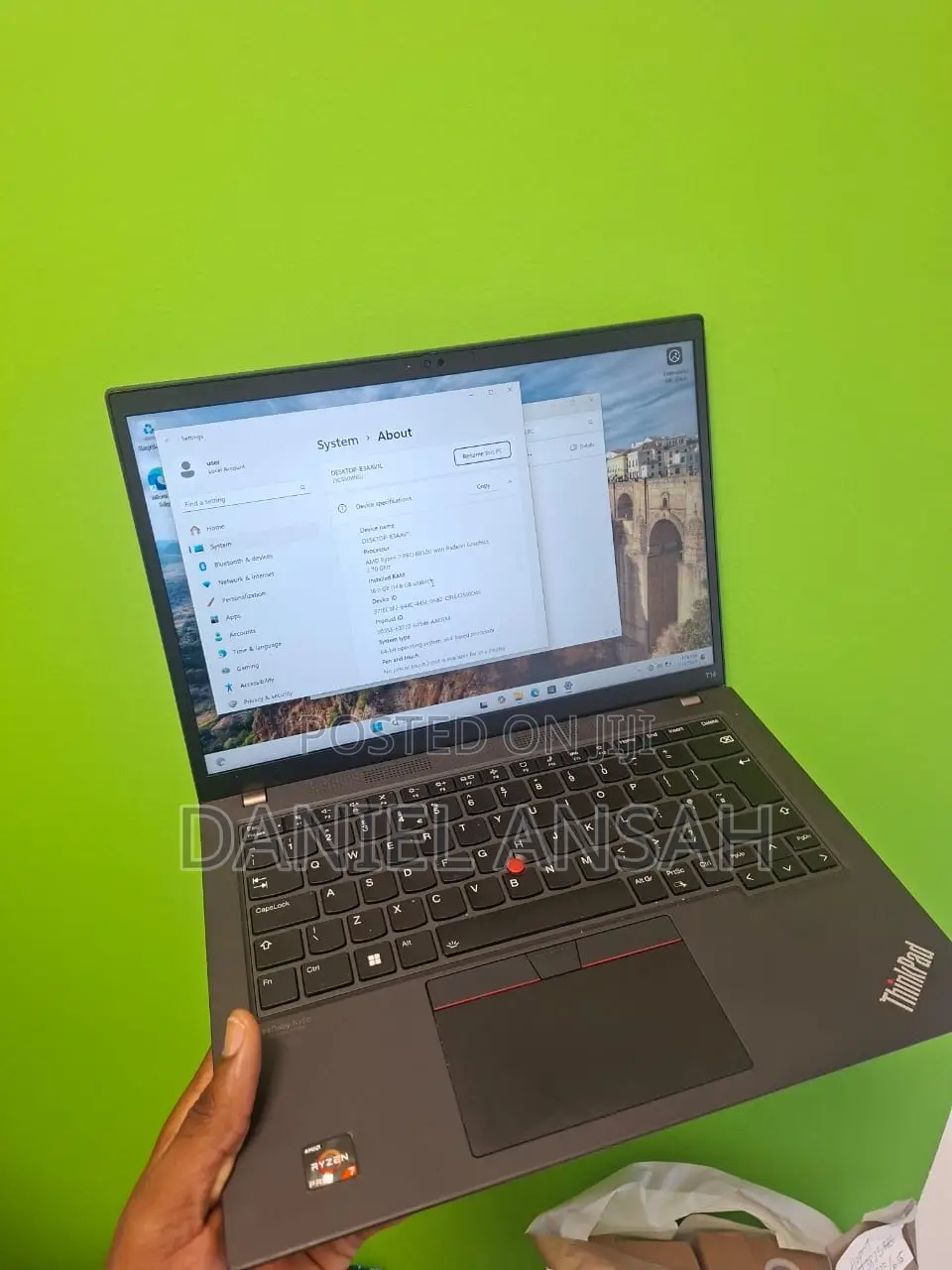 Laptop Lenovo ThinkPad T14 16GB Intel Core i5 SSD 512GB