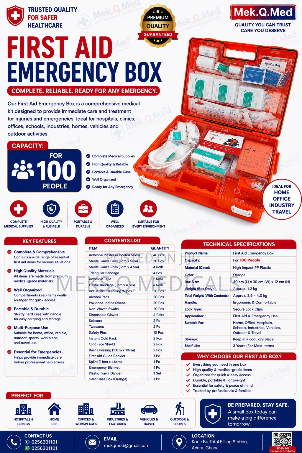 First Aid Kit (100 People)