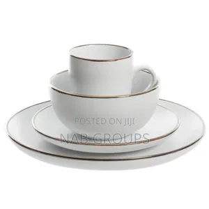 16pcs Matte White Dinner Set