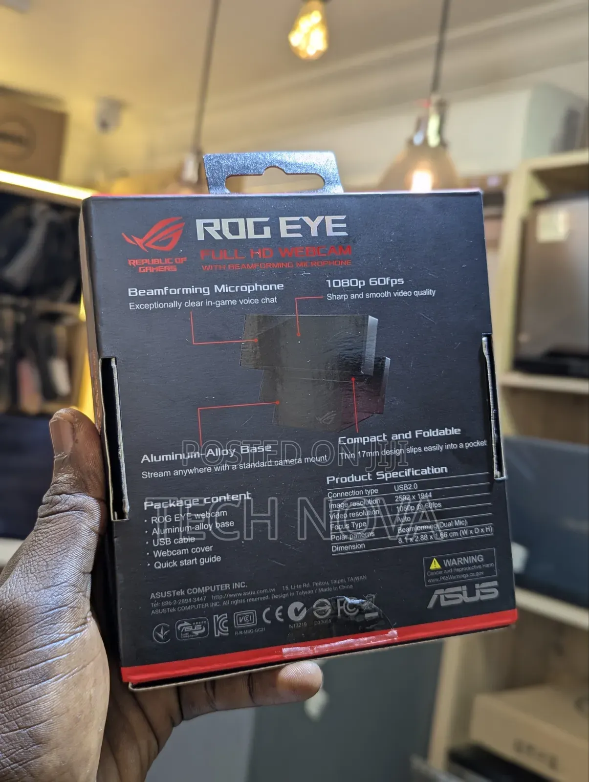 ASUS ROG Eye S Streaming Gaming Webcam 1080p 60 FPS