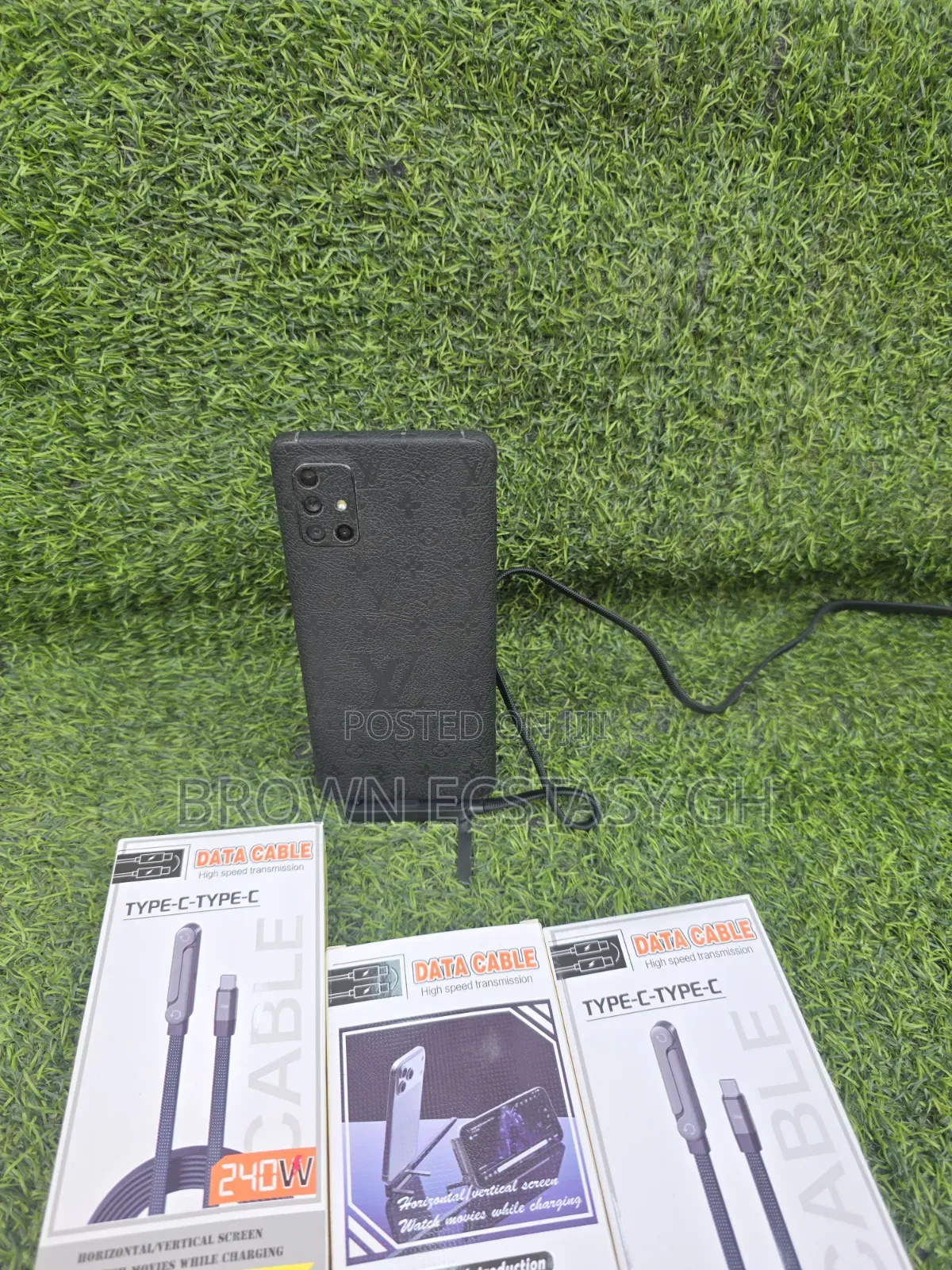 240w 2 in 1 Type C Charging Cable With Phone Holder