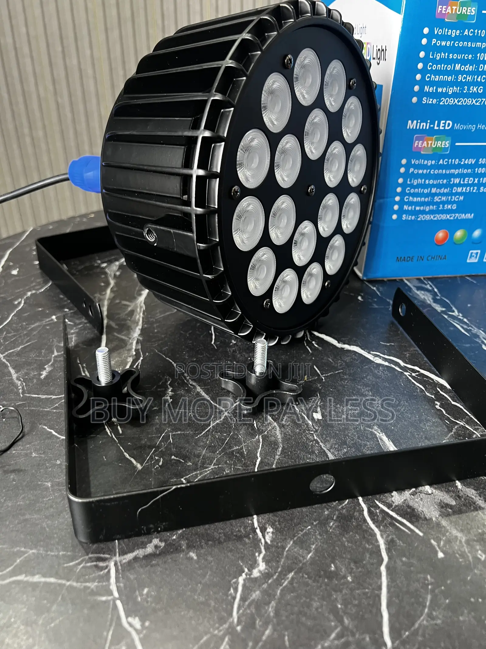 Professional 18-Led Flat PAR Stage Light Fixture
