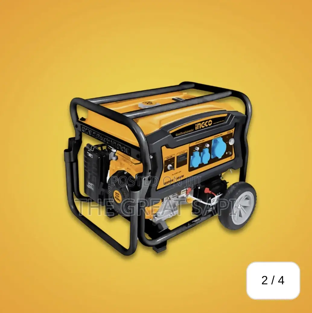 Ingco 6.0 kW Gasoline Generator With TCI Ignition 25L Fuel Tank