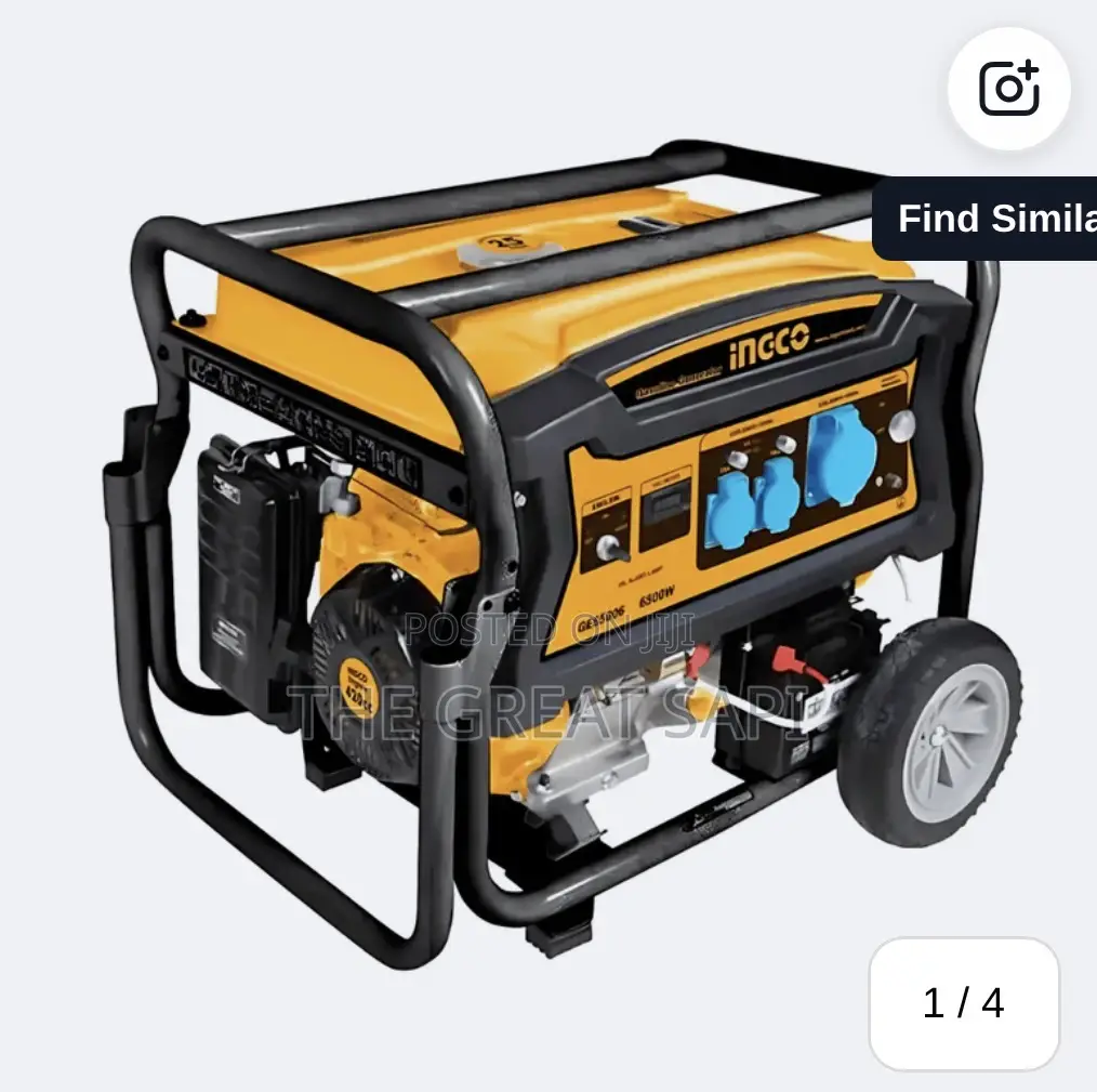 Ingco 6.0 kW Gasoline Generator With TCI Ignition 25L Fuel Tank