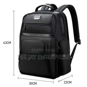 Black Premium Business Ballistic Nylon 16-Inch Laptop Backpack