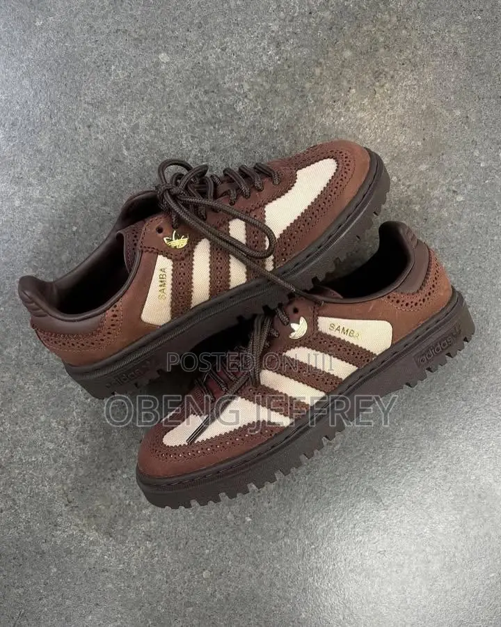 Original Adidas Samba WTR Brown/Gold