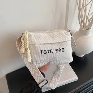 Corduroy Crossbody and Shoulder Bags for Women With Adjustable Zip