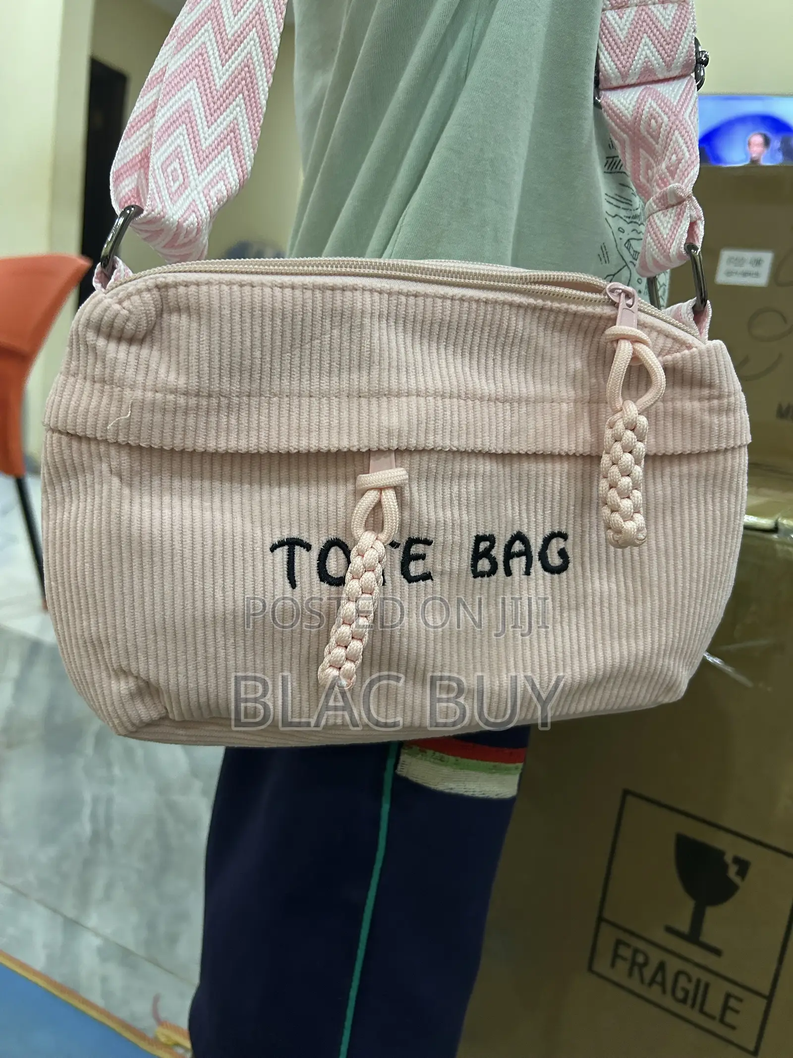 Corduroy Crossbody and Shoulder Bags for Women With Adjustable Zip