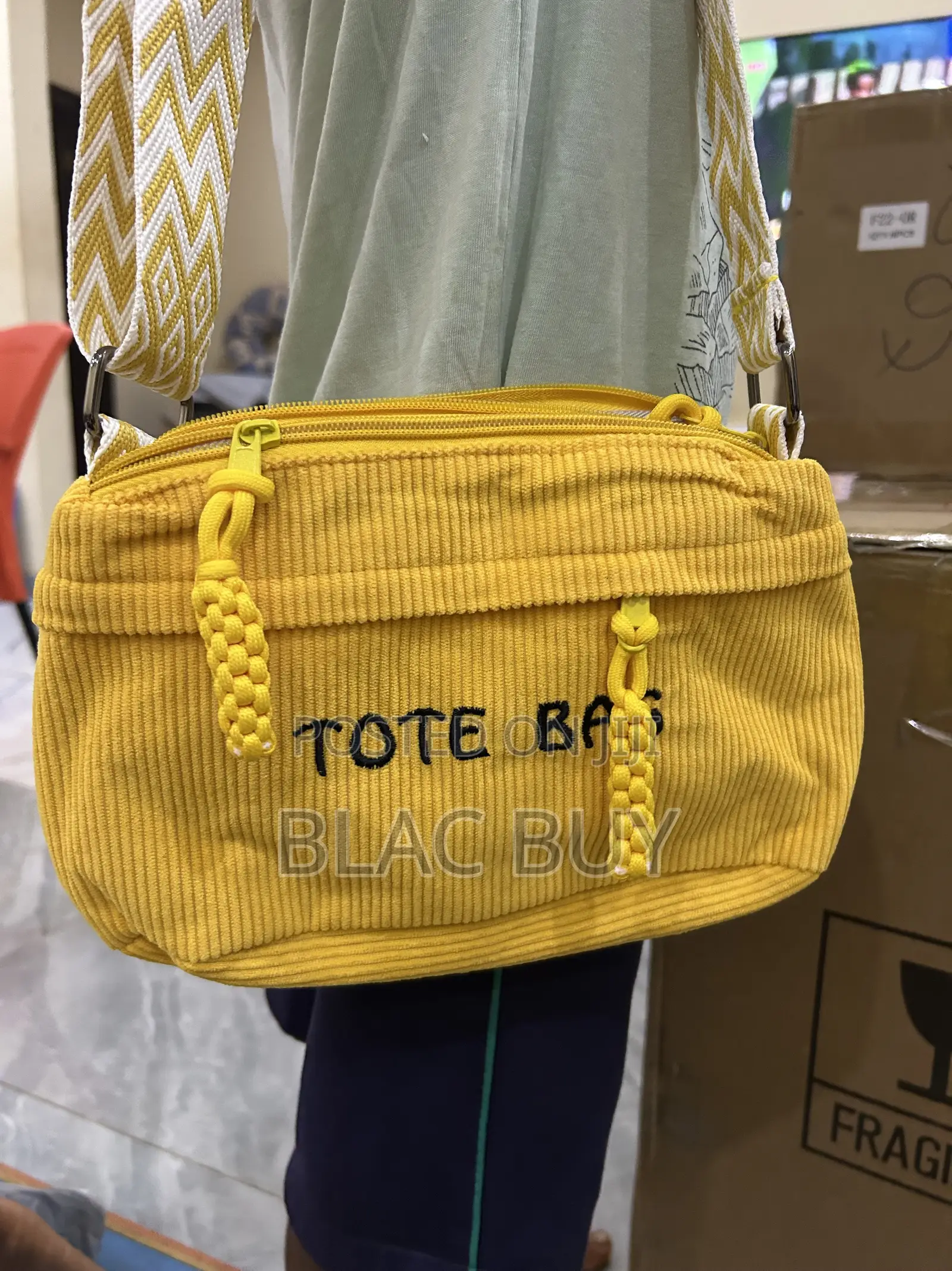 Corduroy Crossbody and Shoulder Bags for Women With Adjustable Zip