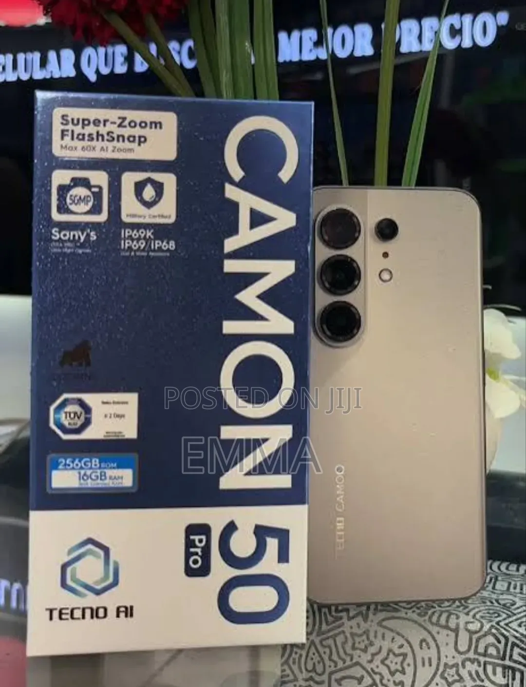 New Tecno Camon 50 Pro 256 GB Black