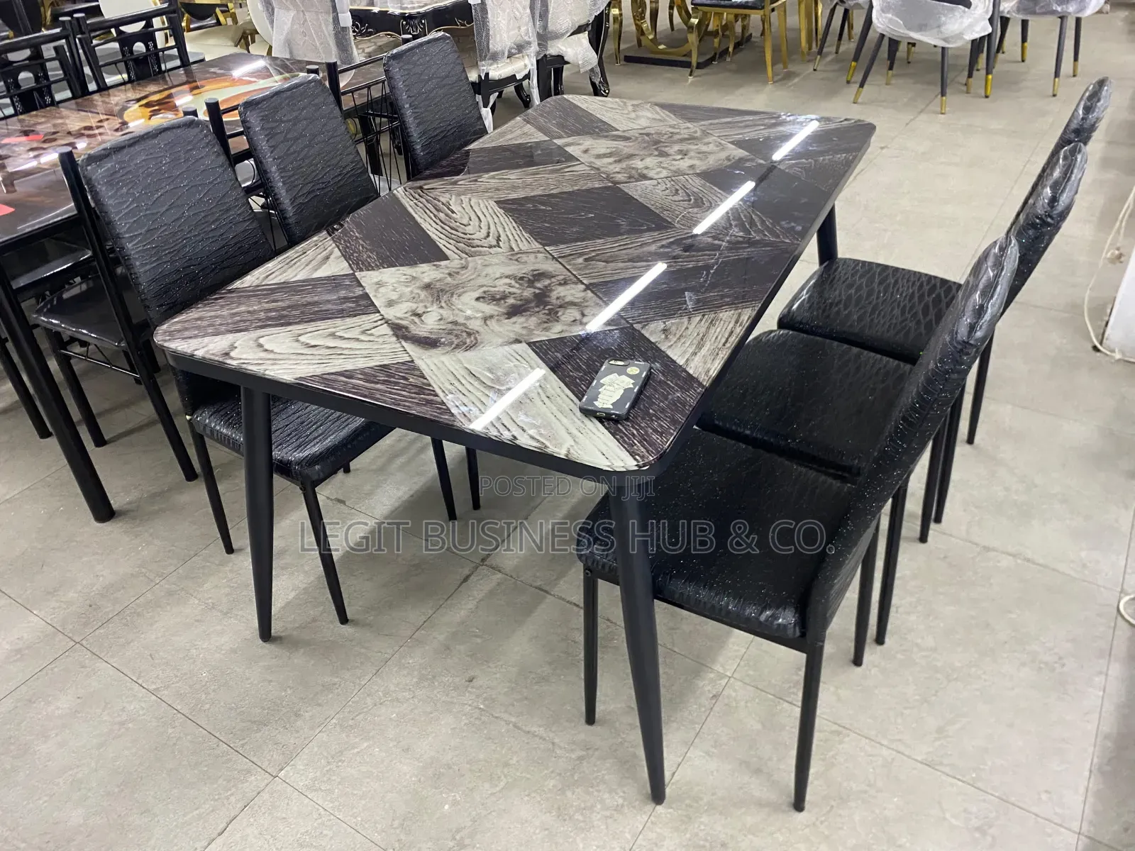 Designed Glass Dining Set