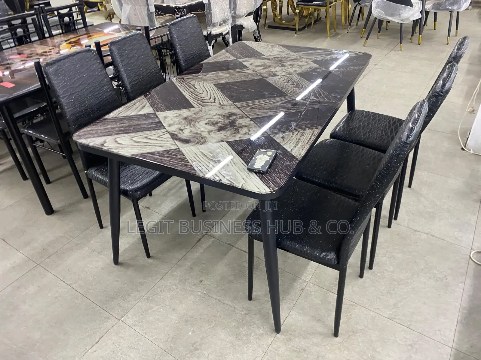 Designed Glass Dining Set