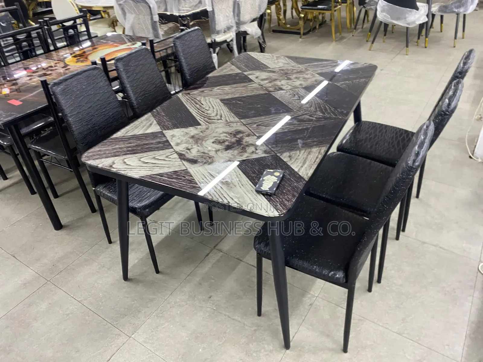 Designed Glass Dining Set