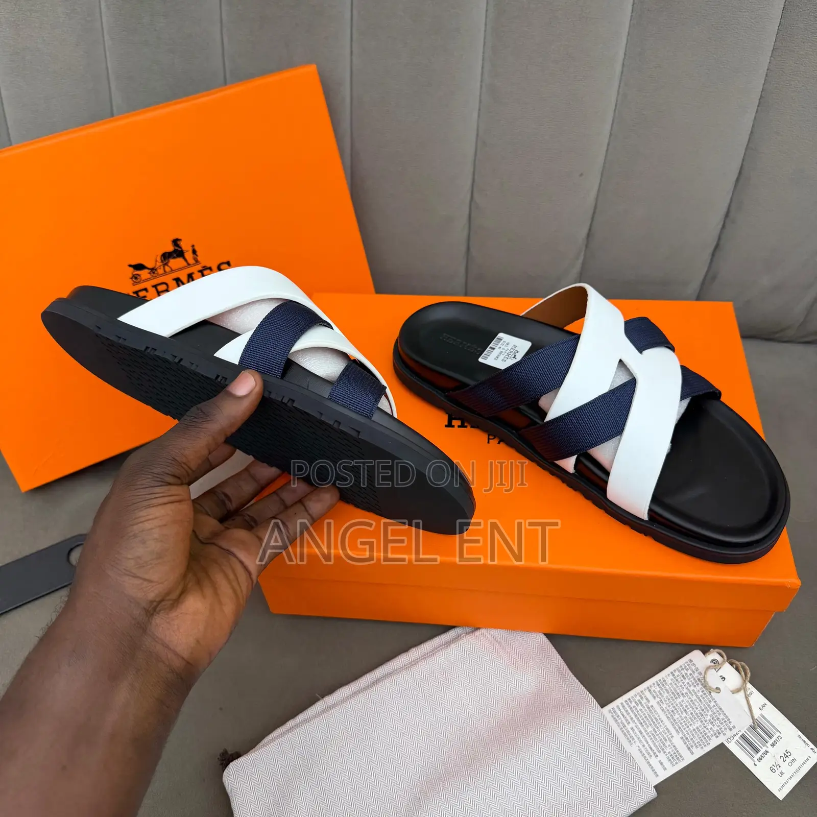 Hermes Kazimir Sandals Available in Box (Location: Adum Kumasi)