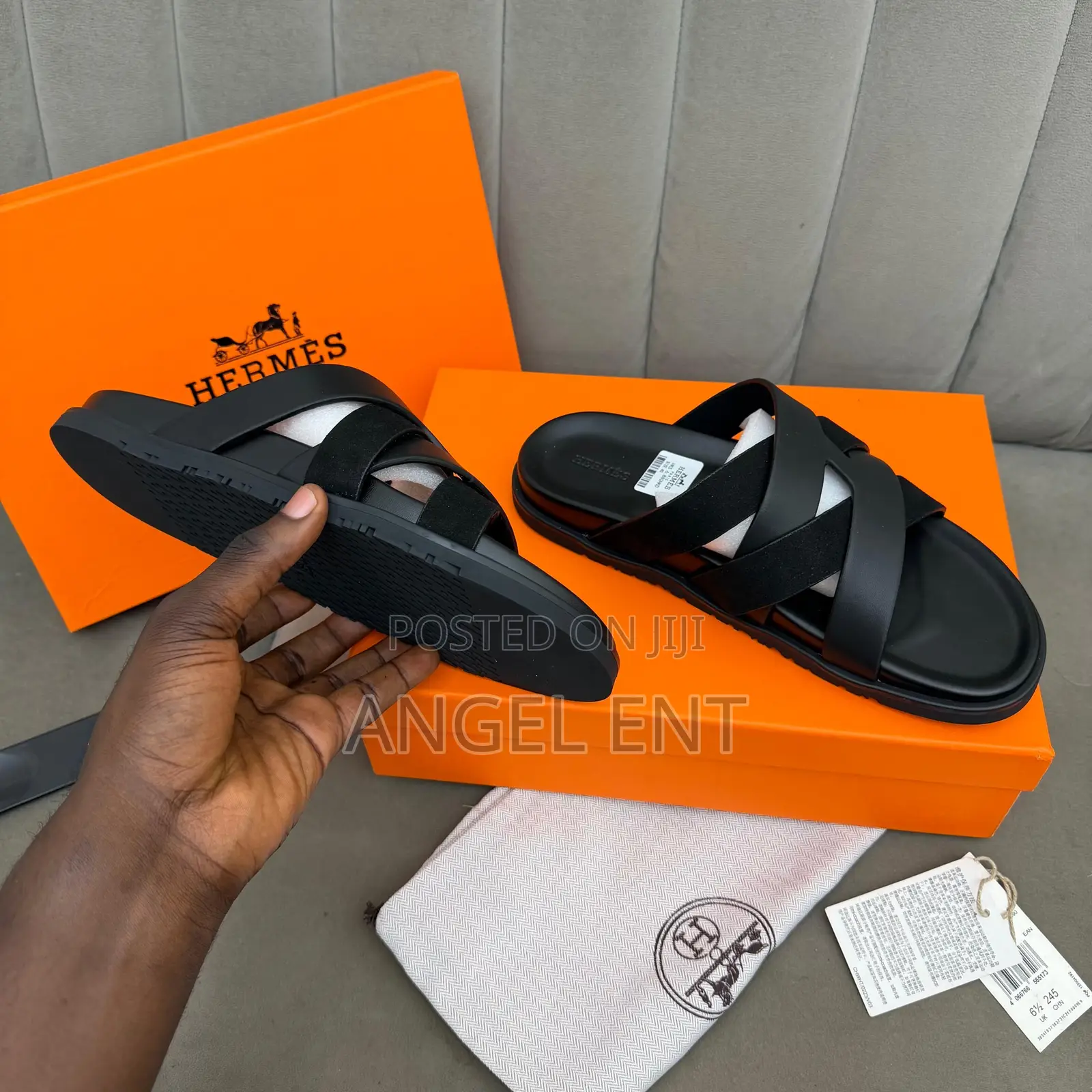 Hermes Kazimir Sandals Available in Box (Location: Adum Kumasi)