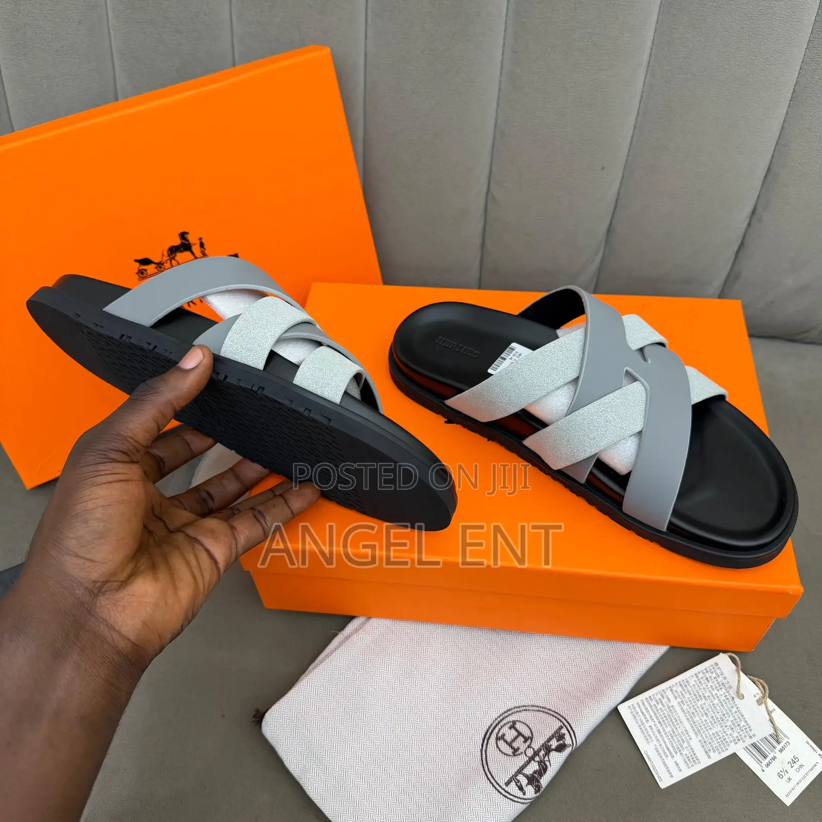 Hermes Kazimir Sandals Available in Box (Location: Adum Kumasi)