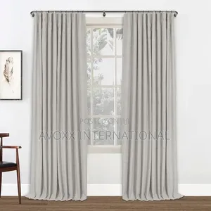 YuMierle Room Darkening Curtain Rod (2 Pack Black)