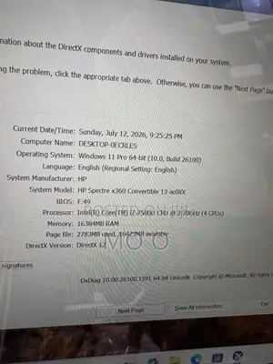 Laptop HP Spectre X360 13 16GB Intel Core i7 SSD 256GB