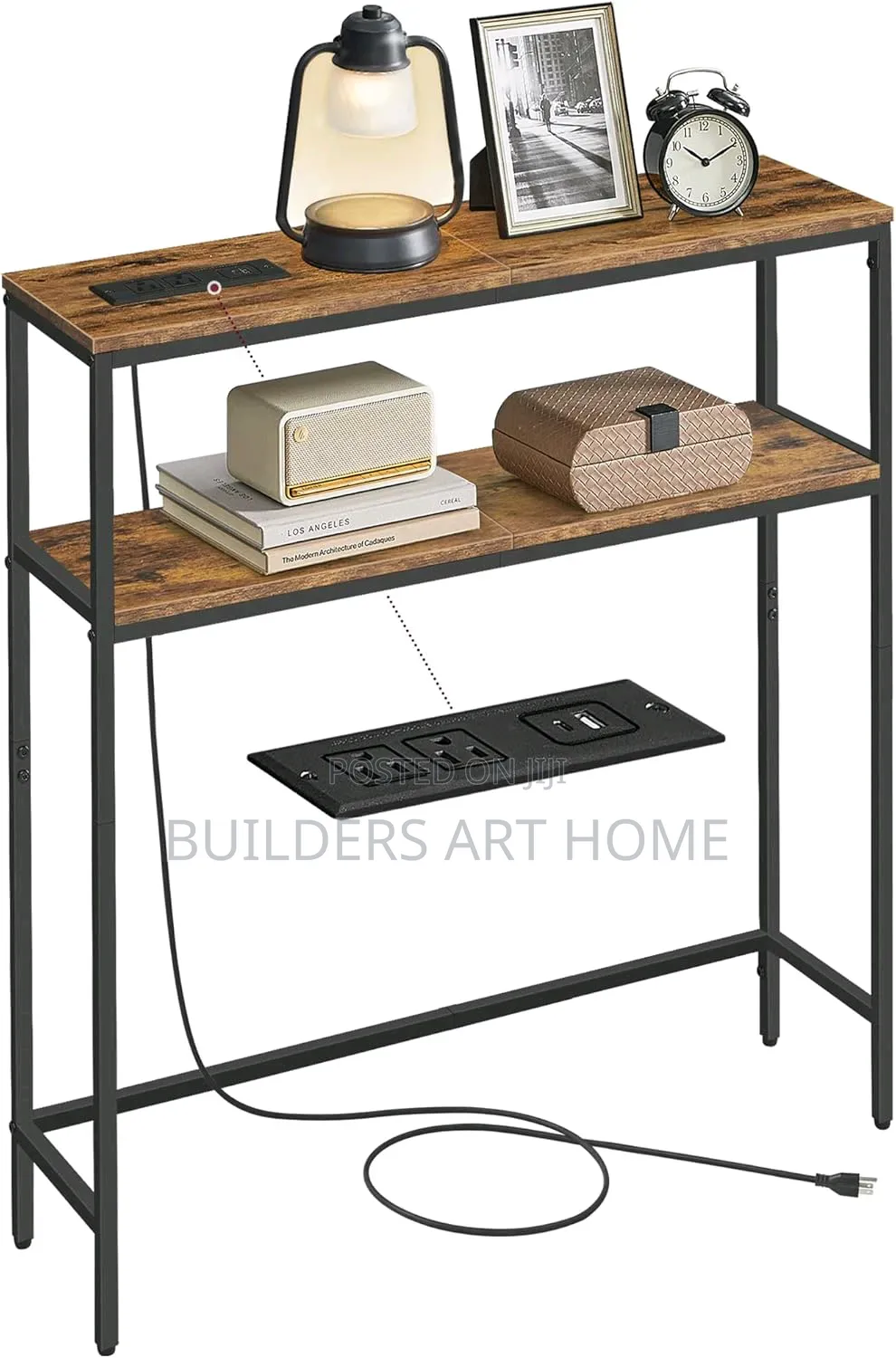 Console Table With Mirror and Charging Spot.