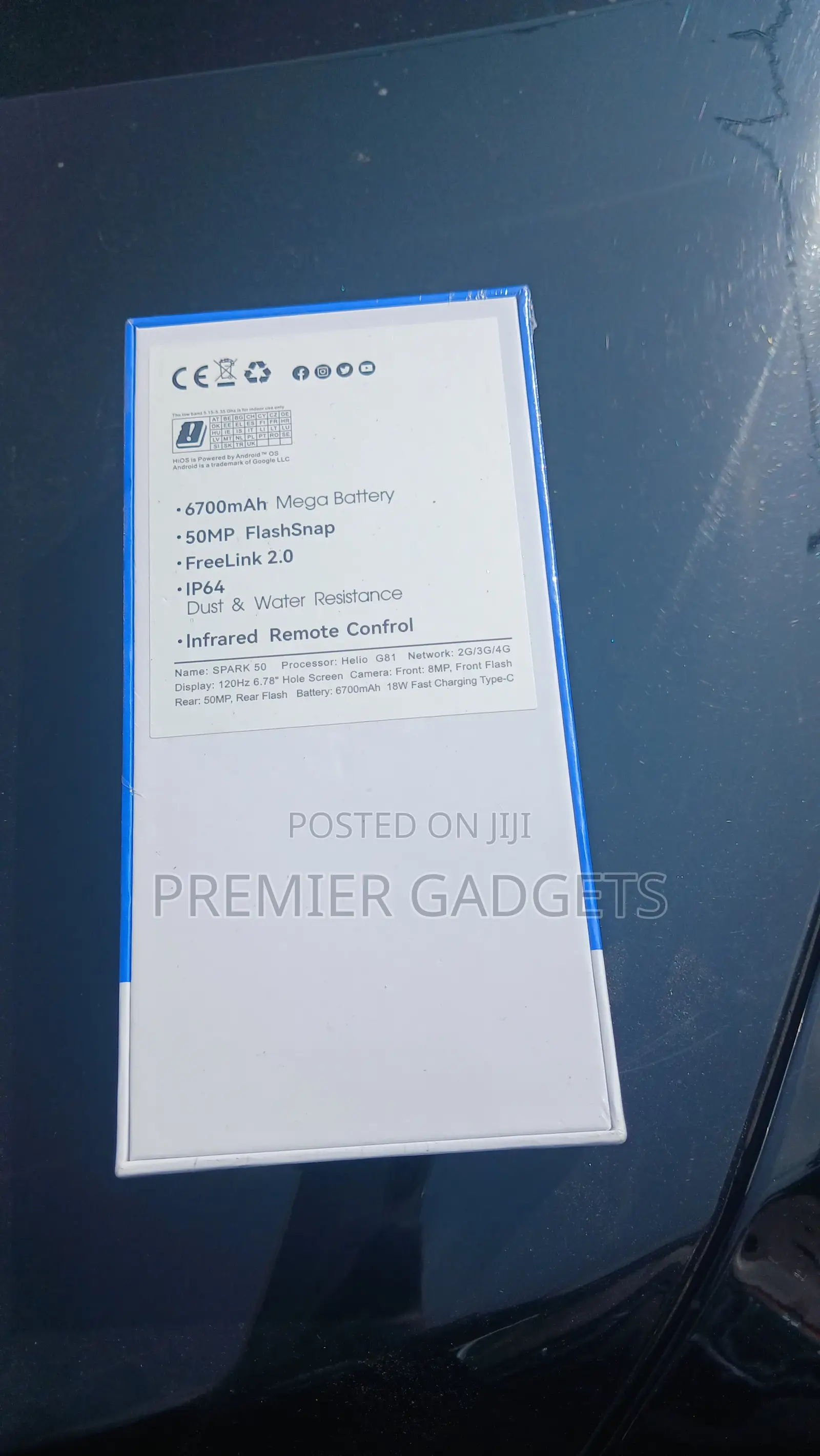 New Tecno Spark 50 128 GB Blue