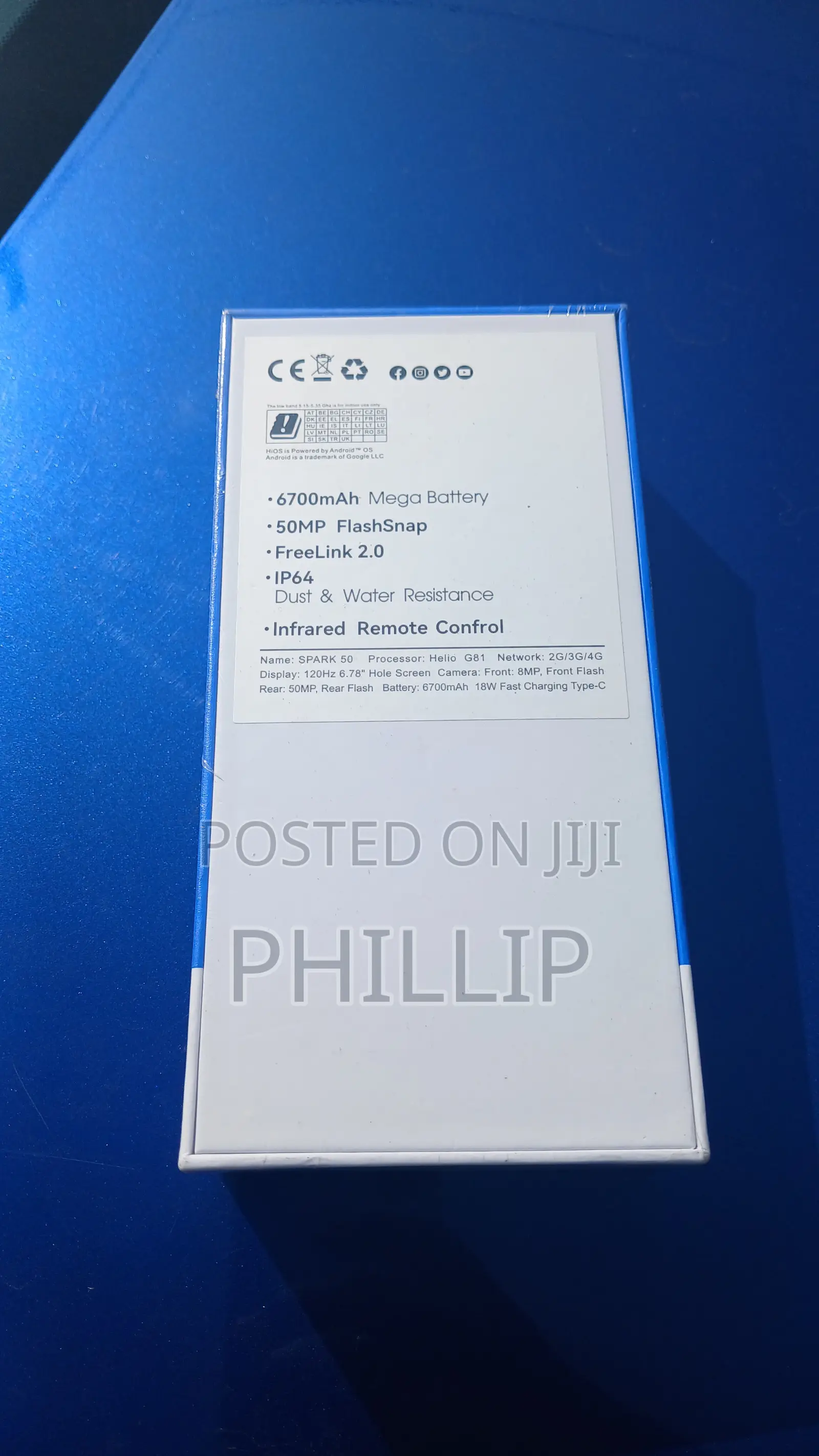New Tecno Spark 50 128 GB Gold