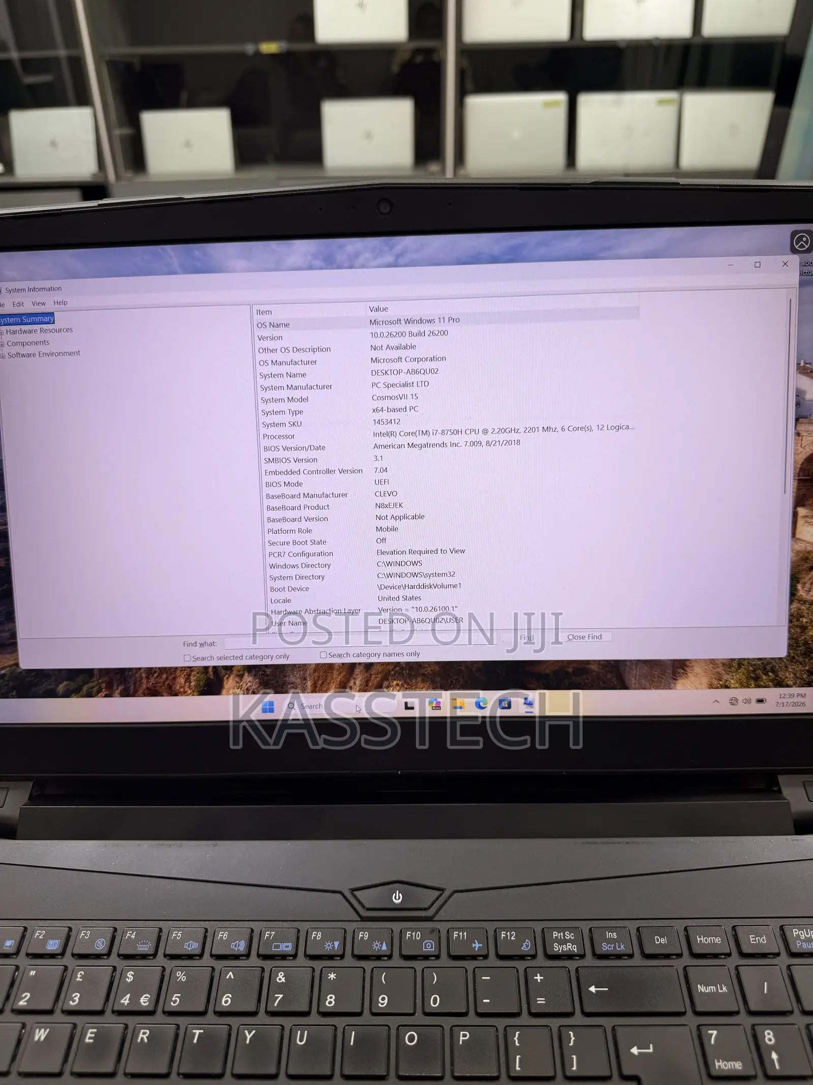 Laptop Gigabyte 16GB Intel Core i7 SSD 500GB