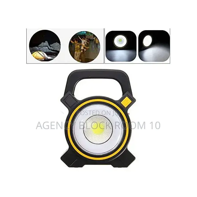 NATIONWIDE DELIVERY - Rechargeable LED Emergency Lamp - Black