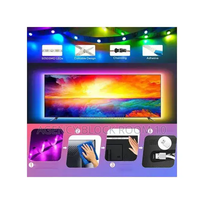 Ntnwide Dlivery of Led Strip Light RGB 5v App Remote Contro 4 Party