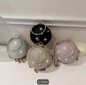 Luxury Round Ball Evening Clutch Purse