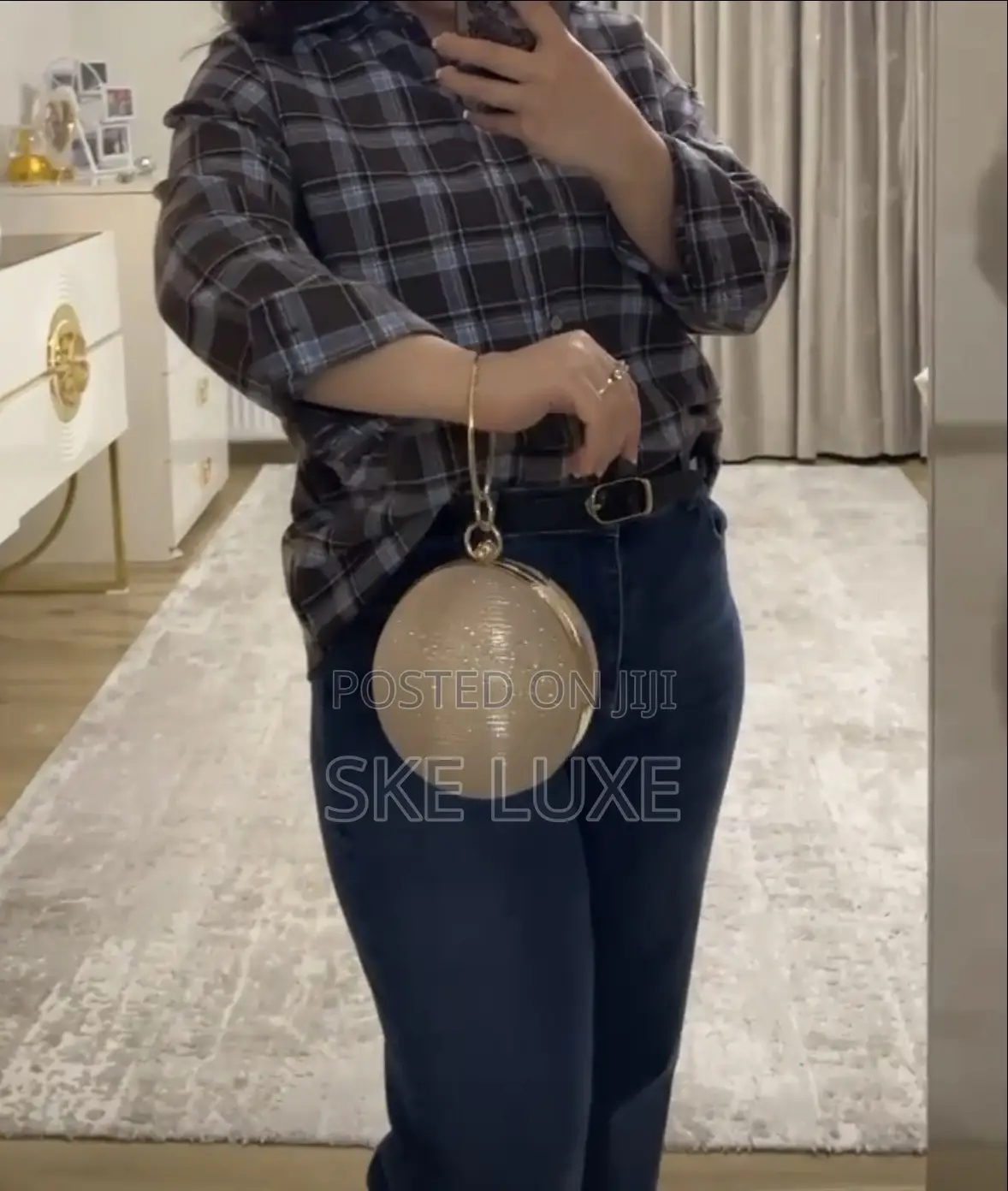 Luxury Round Ball Evening Clutch Purse