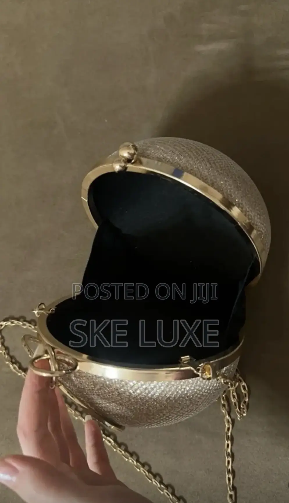 Luxury Round Ball Evening Clutch Purse
